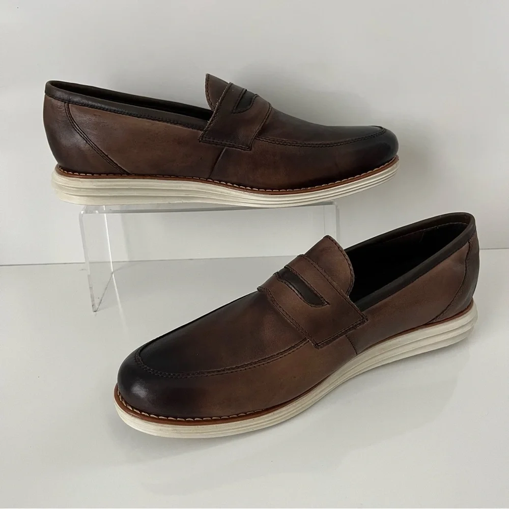 SANDRO MOSCOLONI Natal Penny Loafer In Tan